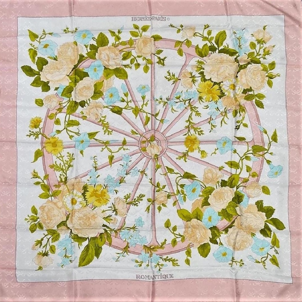 HERMÈS Silk Scarf "Romantique" - MINT Condition